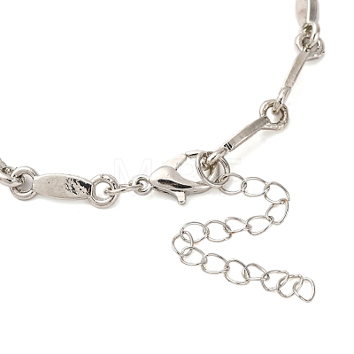 Alloy Pave Cubic Zirconia Moon Link Bracelets WG9EBEA-06-1