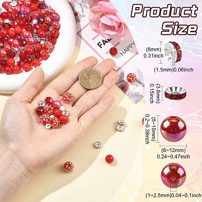 200 Pcs DIY Beads Findings Kits DIY-CJ0003-47-1