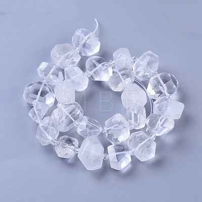 Natural Quartz Crystal Beads Strands G-F653-19-1