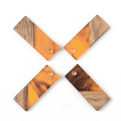 Resin & Walnut Wood Pendants RESI-S389-059A-A01-1