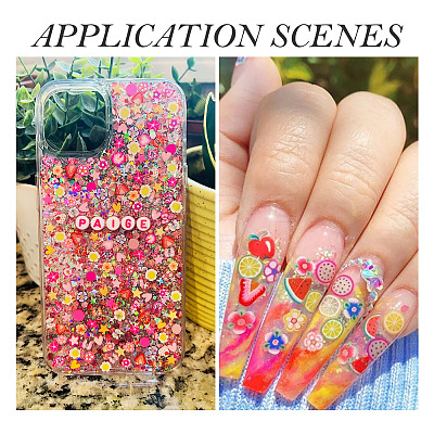 30G 6 Colors Handmade Polymer Clay Sprinkles Mix CLAY-TA0001-17-1