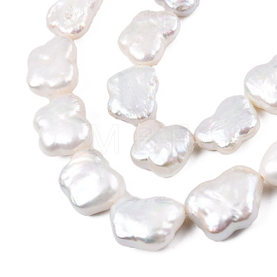 Natural Baroque Pearl Keshi Pearl Beads Strands PEAR-N021-17-1