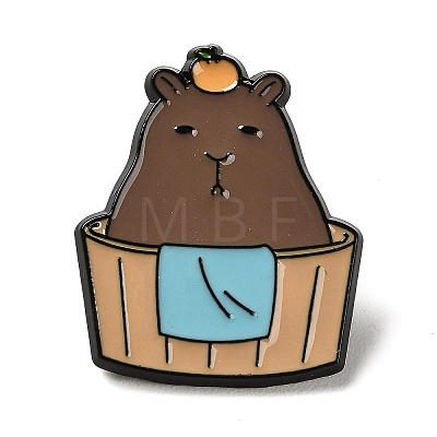 Cartoon Bank Beaver Enamel Pins JEWB-Z014-02B-EB-1