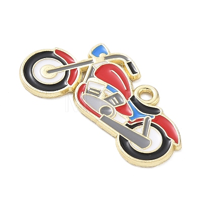 Racing Car Theme Alloy Enamel Pendants AL-CBA4666-03E-01-1