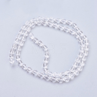 Glass Beads Strands X-GC890Y-3-1