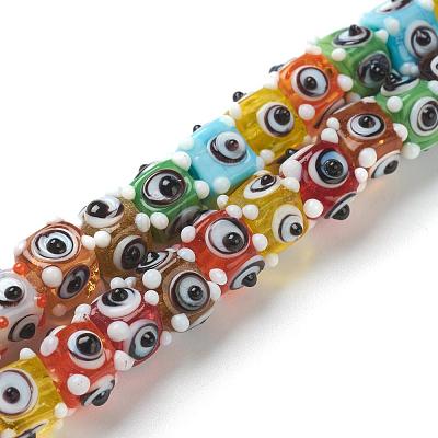 Handmade Bumpy Lampwork Beads Strands LAMP-G142-03C-1