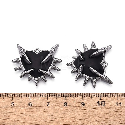 Halloween Alloy Enamel Pendants PALLOY-T094-10B-1