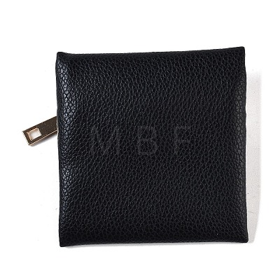 Imitation Leather Jewelry Storage Zipper Bags ABAG-G016-01A-05-1