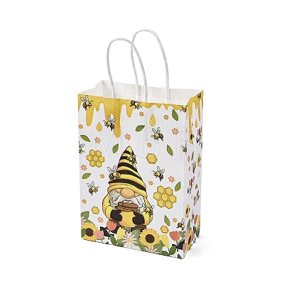 Bees Theme Rectangle Paper Bags CARB-F012-02F-1
