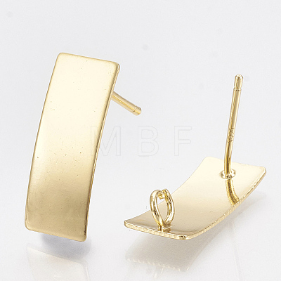 Brass Stud Earring Findings X-KK-T035-83-1
