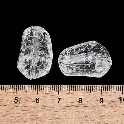 Transparent Crackle Acylic Beads AC-CBA7340-02-1