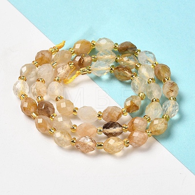 Natural Citrine Beads Strands G-H297-C10-01-1
