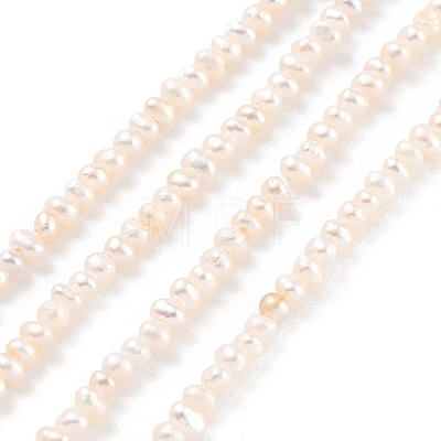 Natural Cultured Freshwater Pearl Beads Strands PEAR-C003-02B-1