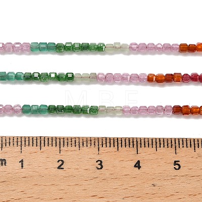 Gradient Color Cubic Zirconia Bead Strands ZIRC-F144-02A-1