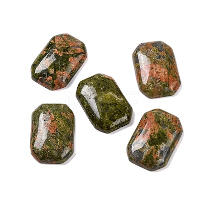 Natural Unakite Cabochons G-B085-01A-06-1