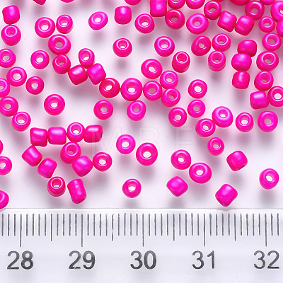 6/0 Baking Paint Glass Round Seed Beads SEED-S036-01C-03-1