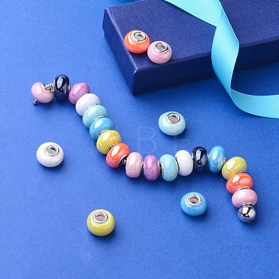 Handmade Porcelain European Beads OPDL-JP0001-02-1