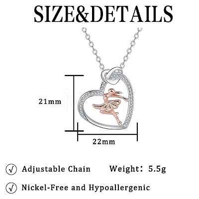 Brass Micro Pave Clear Cubic Zirconia Pendant Necklaces FS-WGB309C-01-1