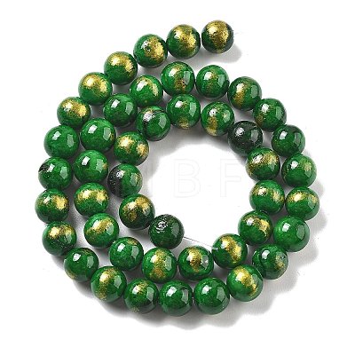 Natural Mashan Jade Beads Strands G-A255-A01-01K-1