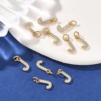 SHEGRACE Brass Micro Pave Clear Cubic Zirconia Pendants XGRQ29863-394G-J-1