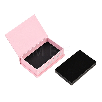 Words Printed Paper Jewelry Display Magnetic Cases CON-K015-04B-1