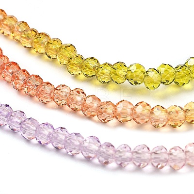 Transparent Painted Glass Beads Strands DGLA-A034-T2mm-A12-1