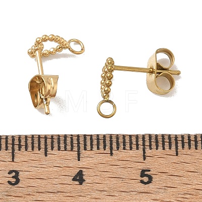 304 Stainless Steel Stud Earring Findings SA-CBA22DE-05G-01-1