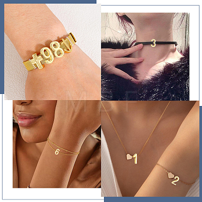 10Pcs 10 Styles Brass Slide Charms KK-BBC0027-79-1