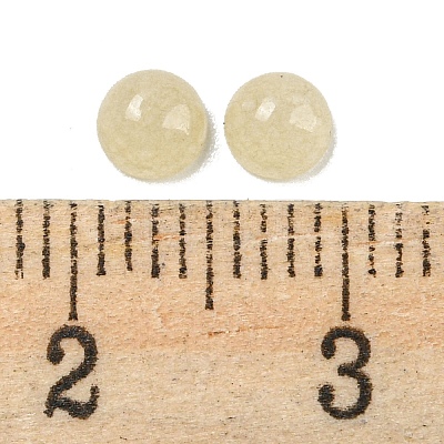 Natural White Jade Dyed Cabochons G-H309-03-19-1