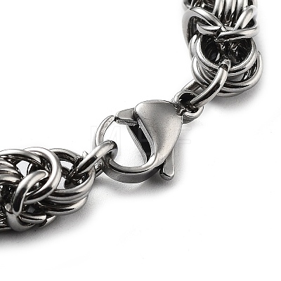 304 Stainless Steel Rope Chain Bracelet BJEW-Z023-03A-1