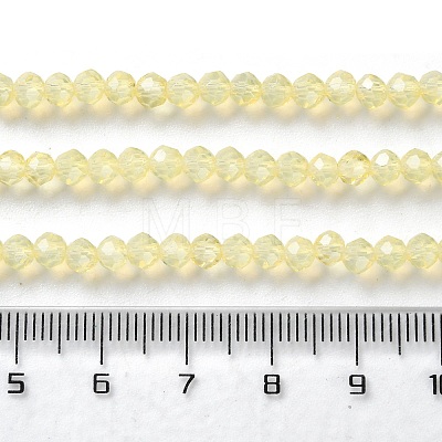 Baking Painted Transparent Glass Beads Strands DGLA-A034-J4MM-D06-1