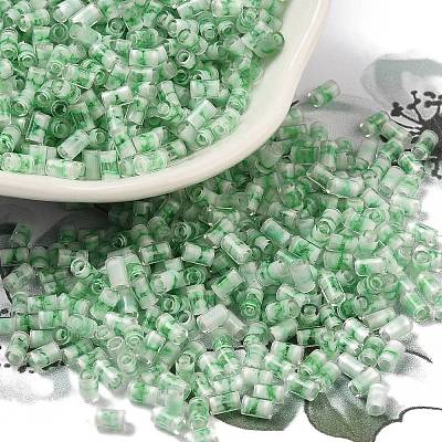 Two Tone Inside Colours Transparent Glass Seed Beads SEED-C004-05B-1