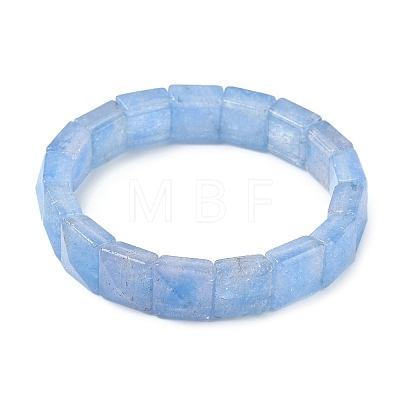 Dyed Natural Quartz Crystal Beads Stretch Bracelets for Women Men BJEW-C097-06-16-1