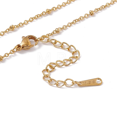 201 Stainless Steel Satellite Chain Necklace for Men Women NJEW-P268-A22-2X5-1