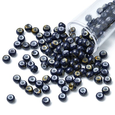 6/0 Opaque Glass Seed Beads SEED-YW0002-13M-1