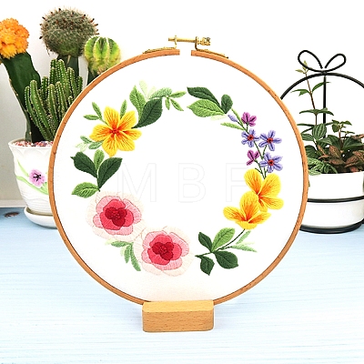 Flower Pattern Embroidery Kits PW-WG2E0C1-03-1