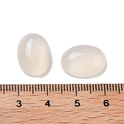 Natural White Agate Cabochons G-G145-01B-21-1