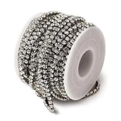 304 Stainless Steel Rhinestone Cup Chains CHS-B015-01P-1