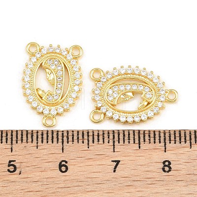 Brass Micro Pave Clear Cubic Zirconia Chandelier Component Links CU-CBA5CB0-13G-1