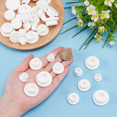 36Pcs 6 Styles Silicone Plugs AJEW-OC0016-24-1
