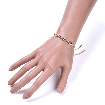 Brass Slider Bracelets BJEW-JB04287-1