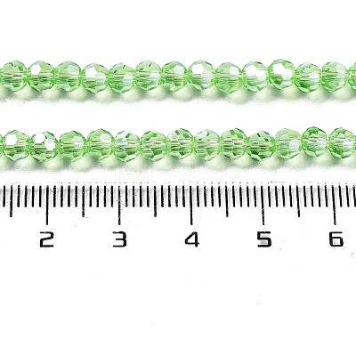 Electroplate Transparent Glass Beads Strands EGLA-A035-T4mm-A09-1