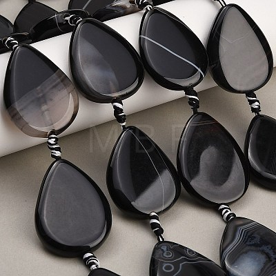 Natural Banded Agate/Striped Agate Beads Strands GG-CBAE0EB-01A-02-1