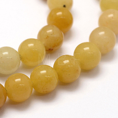 Natural Old Topaz Jade Beads Strands X-G-F364-06-8mm-1