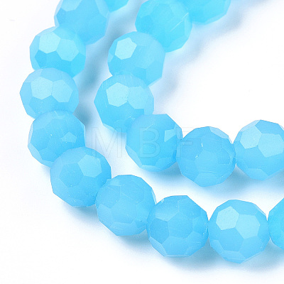 Imitation Jade Glass Beads Stands X-EGLA-A035-J10mm-D04-1