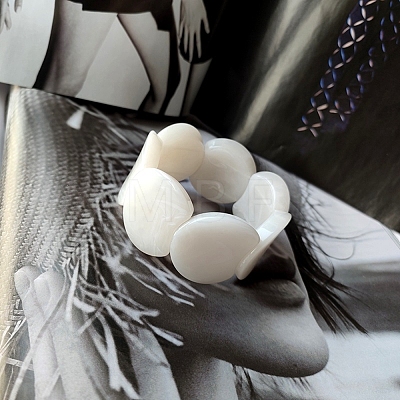 Acrylic Imitation Gemstone Beaded Stretch Bracelet BJEW-B074-01C-1
