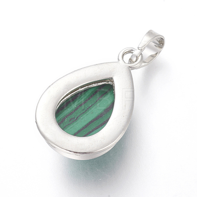 Synthetic Malachite Pendants G-L512-C01-1