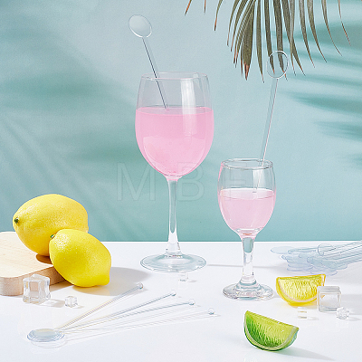 100Pcs Plastic Drink Stirring Rod AJEW-GA0006-63-1