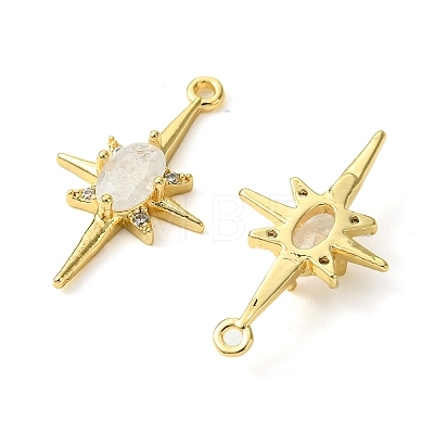 Brass Micro Pave Cubic Zirconia Pendants X-KK-M277-08G-04-1