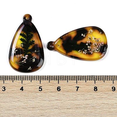 Epoxy Resin Pendants RESI-S09-01J-RS-1